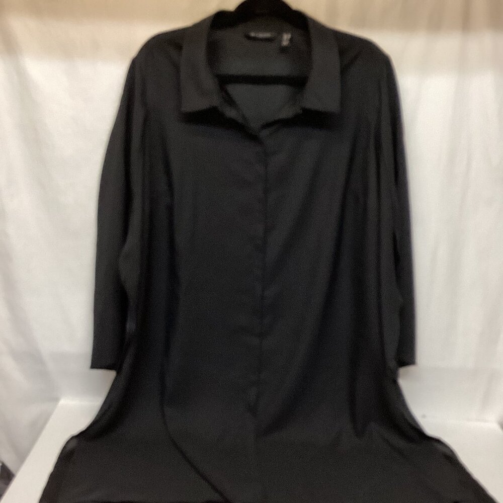 1X Long Top/Duster? Black A301999 Feels Good!